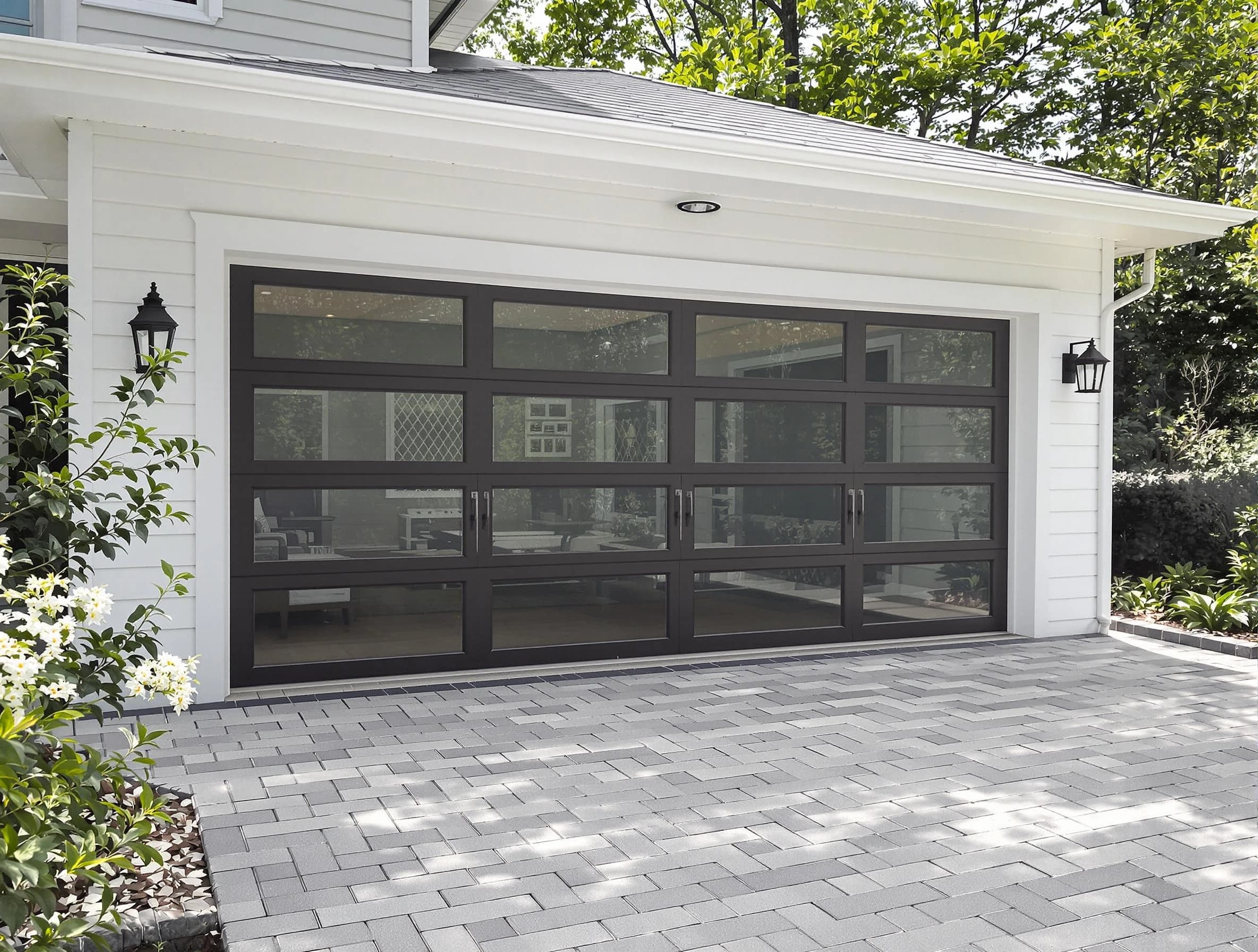 Orem Garage Door Repair design specialist presenting custom garage door options to Orem homeowner