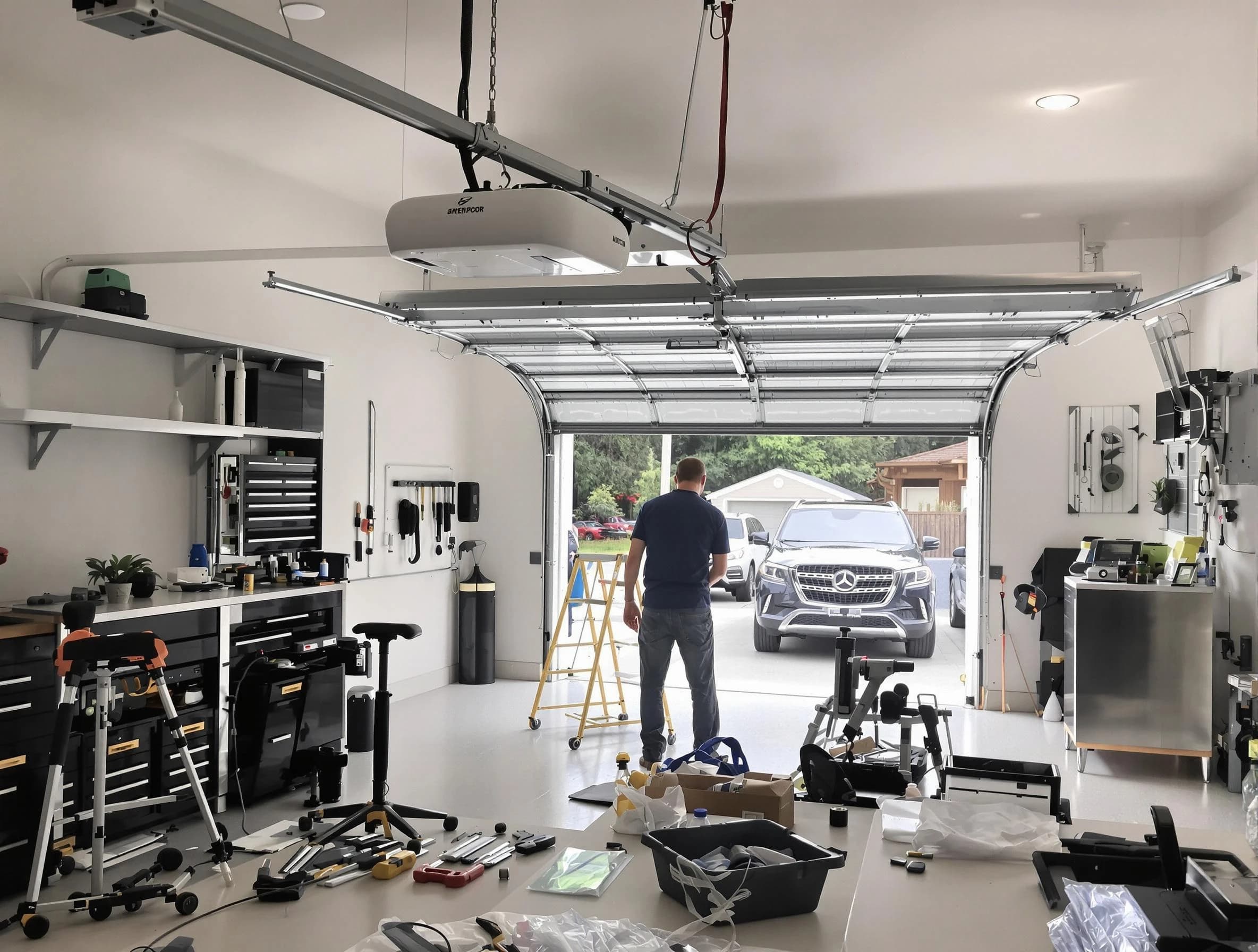 Garage door opener installation by Orem Garage Door Repair in Orem