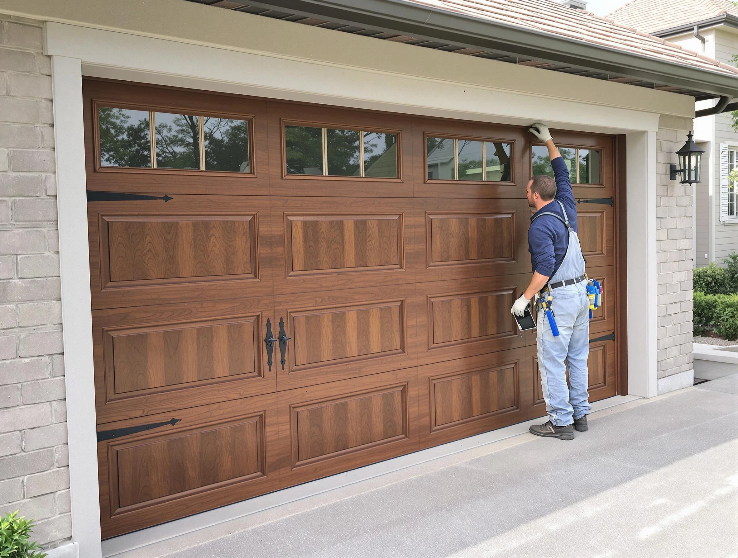 Custom garage door showcase by Orem Garage Door Repair in Orem