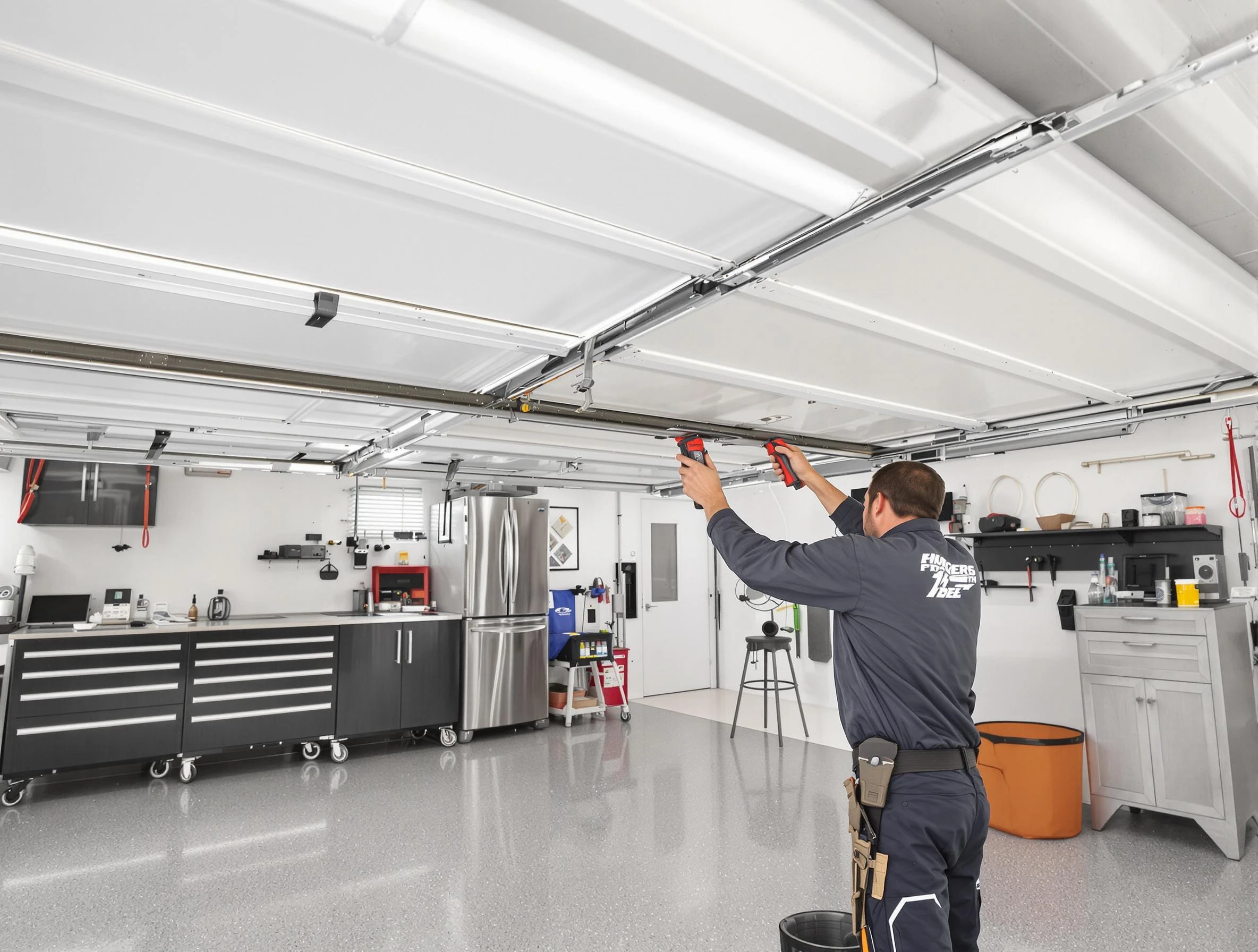 Overhead garage door repair service by Orem Garage Door Repair in Orem